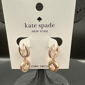 Kate Spade Gold Earrings with Cubic Zirconia